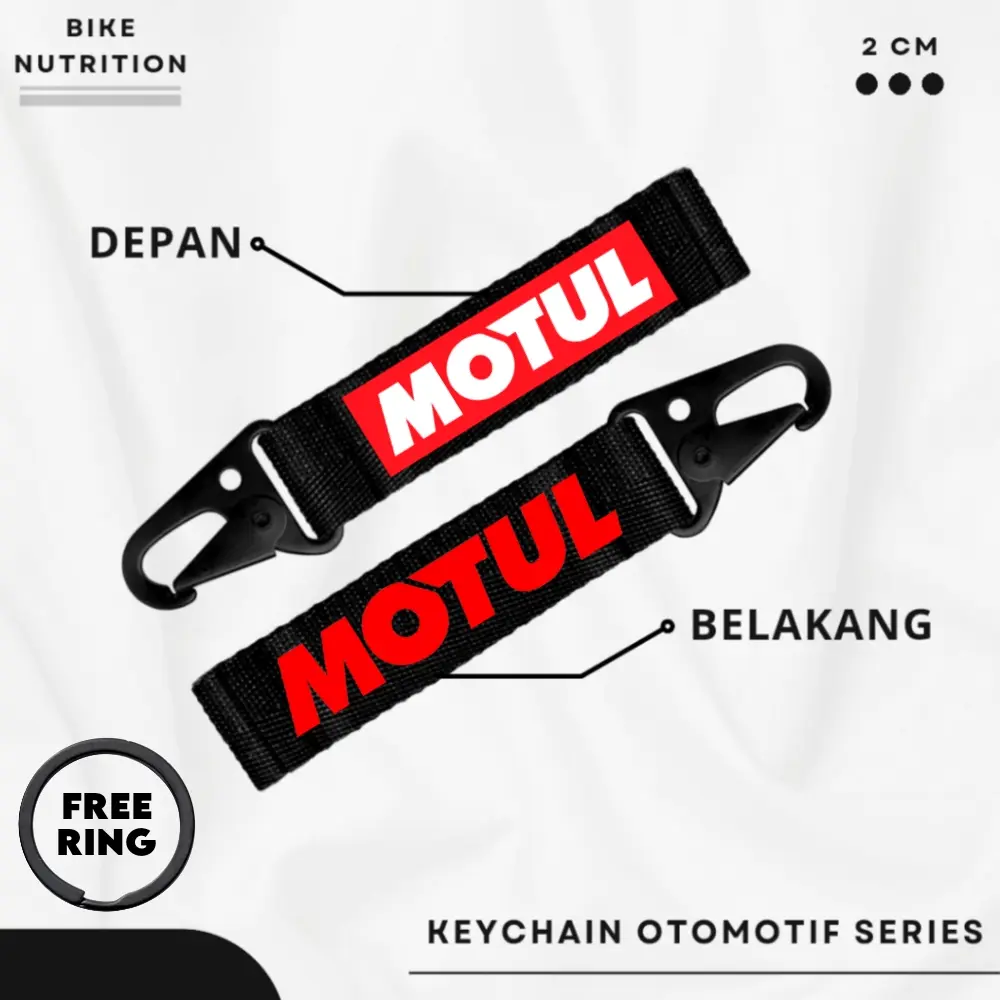 KEYCHAIN MOTUL GANTUNGAN KUNCI MOTUL BIKIN KECE STYLISH SAAT BERKENDARA MOTOR CUSTOM