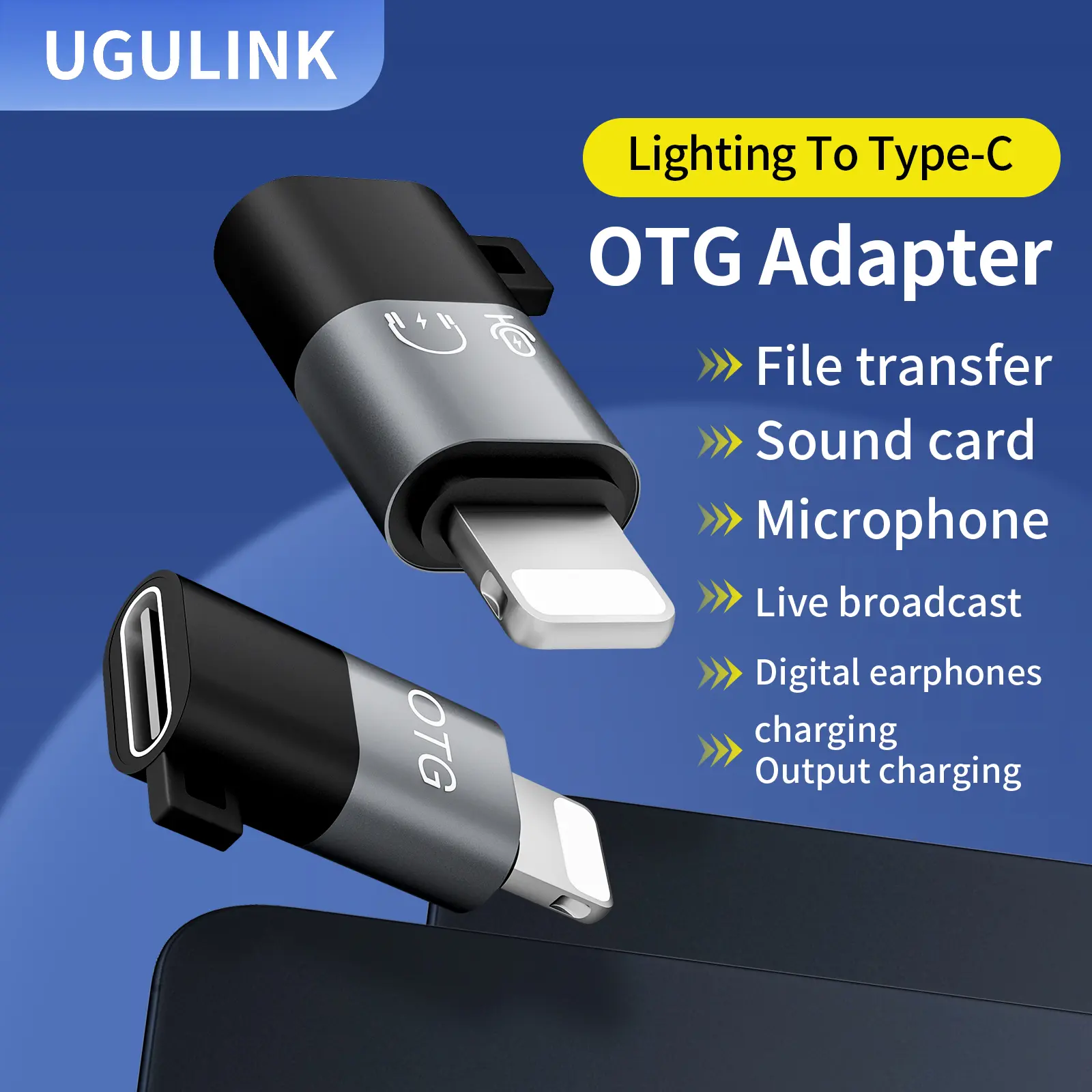 Bộ chuyển đổi loại C sang Lightning, UGULINK, dành cho IOS và iPhone   Phụ Kiện Usb sạc  iphone 4