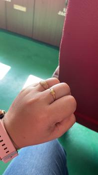 Product Review of DearCarats 18K Gold Heartdia Ring Mini Version Pawnable from J**z 1