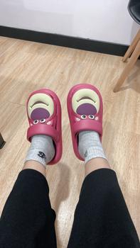 Product Review of Sandal Lotso Beruang Stroberi Sandal Kartun Lucu Shoes Sendal Wanita Karet Cewek Cowok from k**a 1