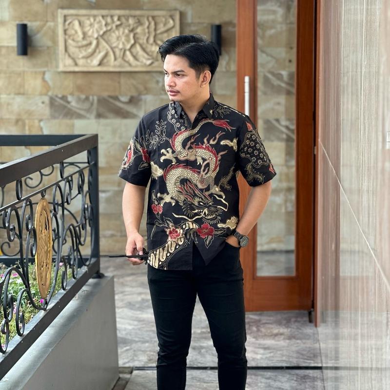 KEMEJA PREMIUM NAGA BUANA BATIK FLORIST 2