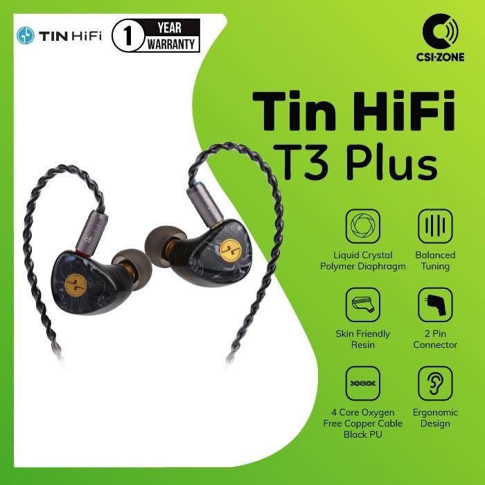 Gambar Tin HiFi T3 Plus / T3 + 10MM LCP Diaphragm Driver In Ear Earphone dari CSI-ZONE Kota Administrasi Jakarta Pusat Tokopedia
