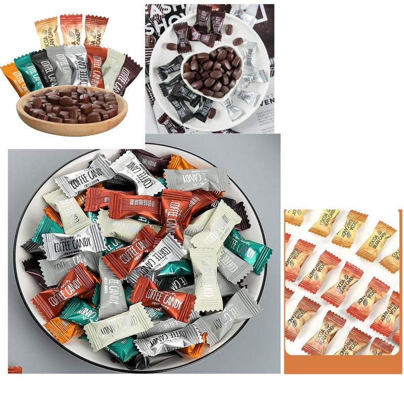 Kẹo cà phê không đường kẹo trà sữa ca cao kẹo candy coffee ăn vặt.