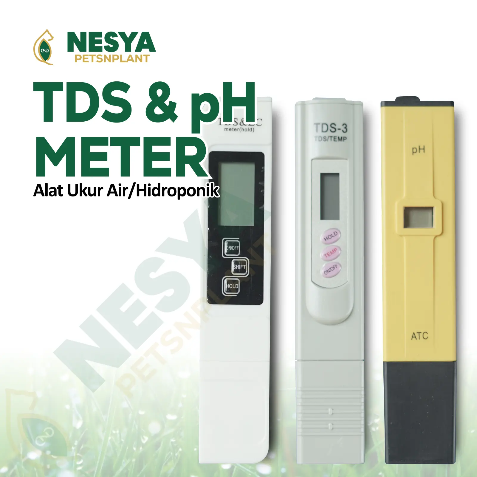 TDS Meter Digital PH Meter Alat Ukur Nutrisi PPM Air dan Alat Ukur Keasaman Hidroponik