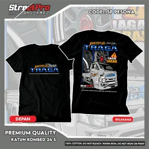 Kaos Truk Pesona Traga Bahan Katun Combad 24s All Size Lengan Pendek Pria dan Wanita
