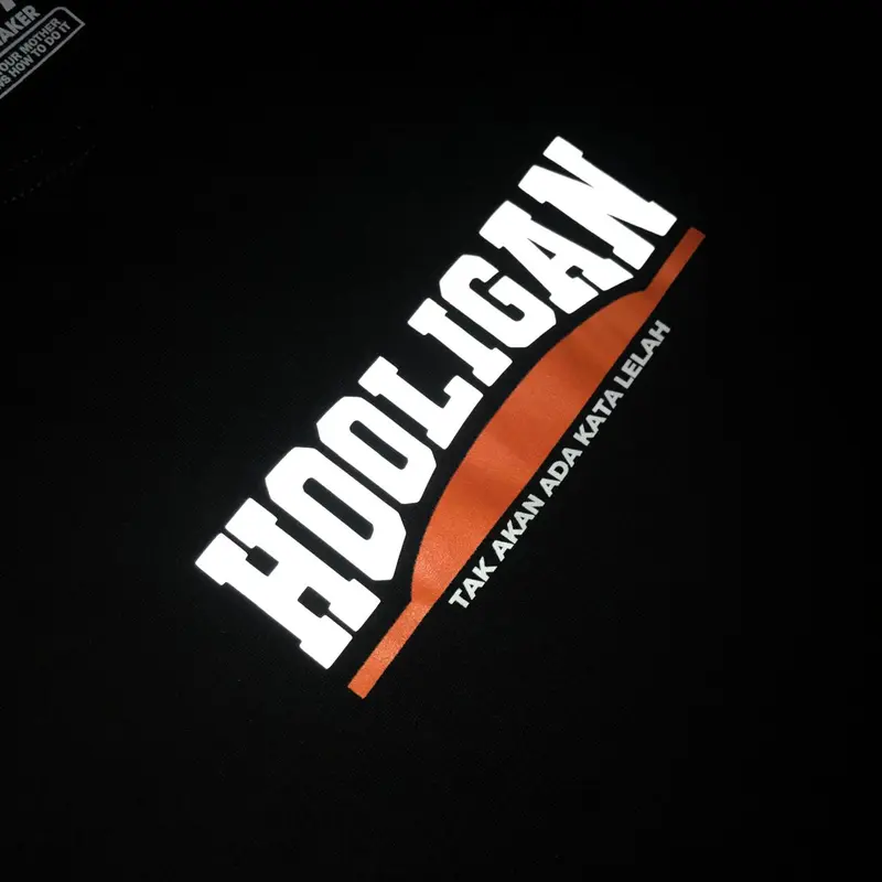 [EBCLOTH 016] Kaos Hooligans Volume 2 | Sablon DTF x Reflektif Menyala | Premium 5