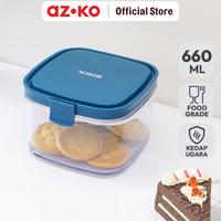 Gambar AZKO Kris Stoples Plastik Square 660 ml - Biru Toples Jar Food Container Setoples Wadah Penyimpanan Kedap Udara - Warna dari AZKO Indonesia Kota Administrasi Jakarta Timur 1 Tokopedia