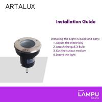 Gambar Artalux AR0417 Kap Lampu Lantai MR16 INGROUND IP65 Uplight - TANPA LAMPU dari Pusat Lampu Jakarta Kota Administrasi Jakarta Pusat 4 Tokopedia