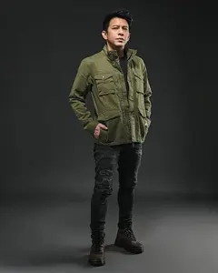 Greenlight Men's Parka Ariel Jacket Regular Fit Baby Canvas Elion H050426 H060426