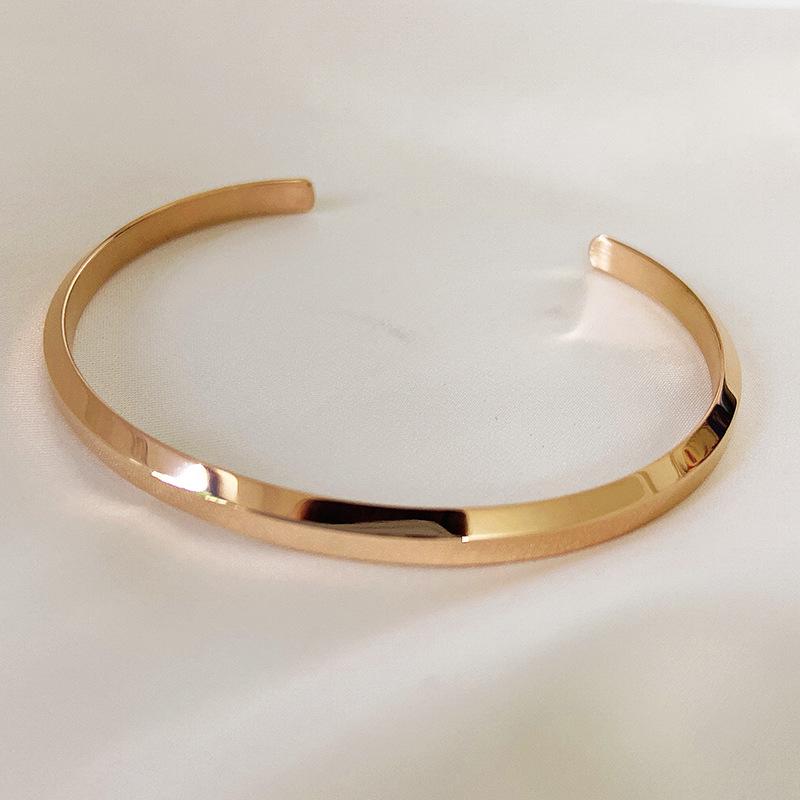 Product Introduction of Gelang jenis C untuk wanita dan pasangan, gelang dengan bukaan, aksesori jam tangan, tidak luntur, ringkas dan serba guna 13