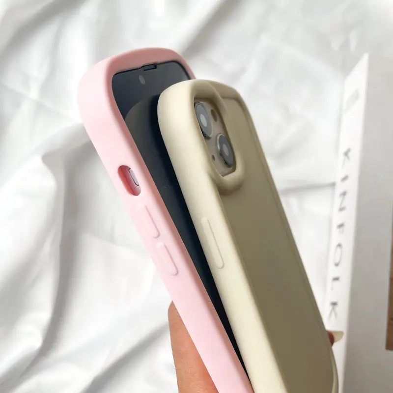 【SatSet.ind】Softcase Candy Colour Shockproof Compatible with iPh X XsMax Xr 11 Pro 12 13 14 ProMax 15 Ponsel Silicon Silikon Casing Pastel Lucu Polos Simple Nyaman Elegan Rose Yellow Pink Silicone Cover 7