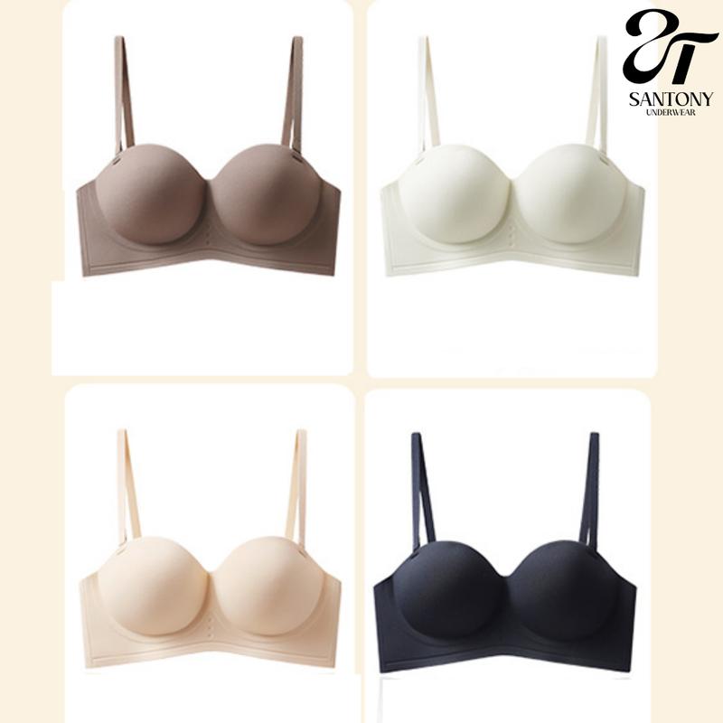 Áo lót nâng ngực tự nhiên, Cúp nửa đẩy căng vòng 1, không viền gom ngực, tôn dáng, dây tháo rời tiện lợi YZN (YZNFZL)
