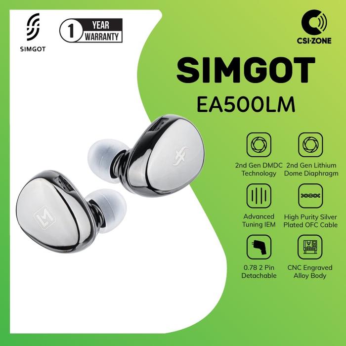 Gambar SIMGOT EA500LM / EA500 LM DMDC Dynamic Driver In Eari Monitor Earphone dari CSI-ZONE Kota Administrasi Jakarta Pusat Tokopedia