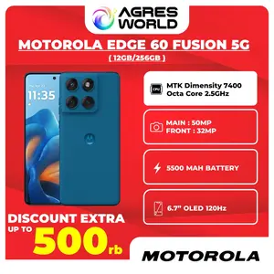 MOTOROLA EDGE 60 FUSION 5G 12GB/256GB - GARANSI RESMI