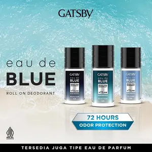 GATSBY - Eau De Blue Deodorant Roll On [EARTH, AIR, SKYLINE]