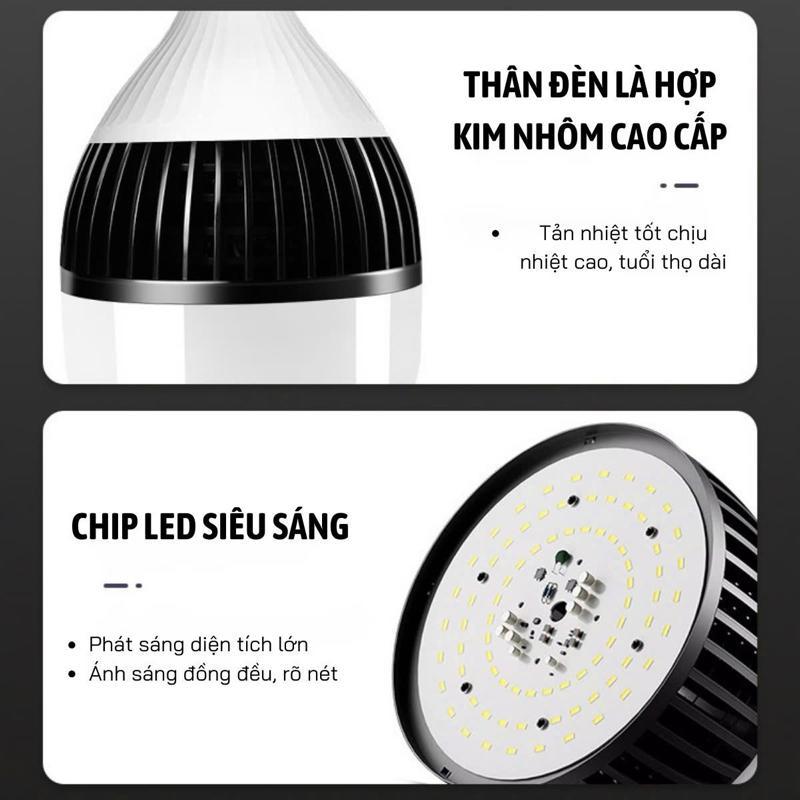 Bóng Đèn LED 150W Chiếu Sáng Rộng Tiết Kiệm Điện. Bảo Hành Lỗi 1 Đổi 1 1