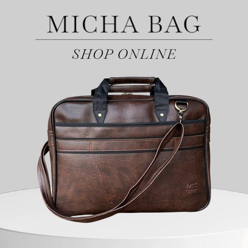Cặp bb3 công sở da pu cao cấp chính hãng Minhchau C04 Minh chau synthetic  leather cặp táp Nam Đồng Nhung Bag