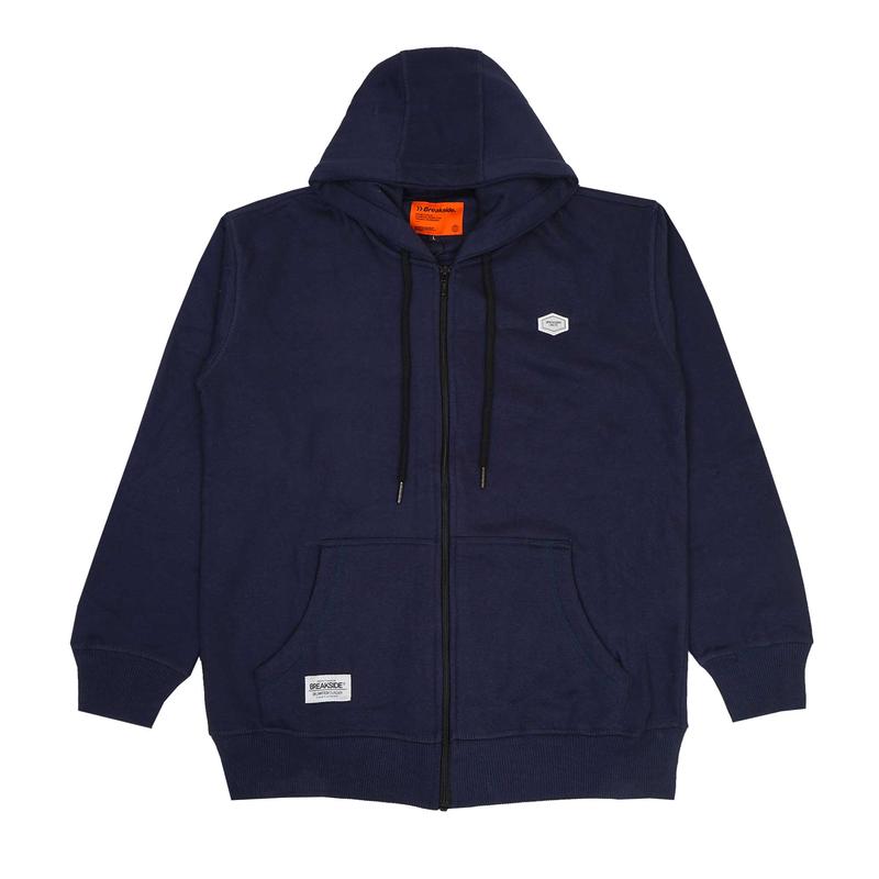 Breakside Zipper Hoodie Outflow -blue Sweater  Fleece  Pria 0