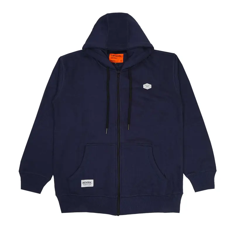 Breakside Zipper Hoodie Outflow -blue Sweater  Fleece  Pria 0