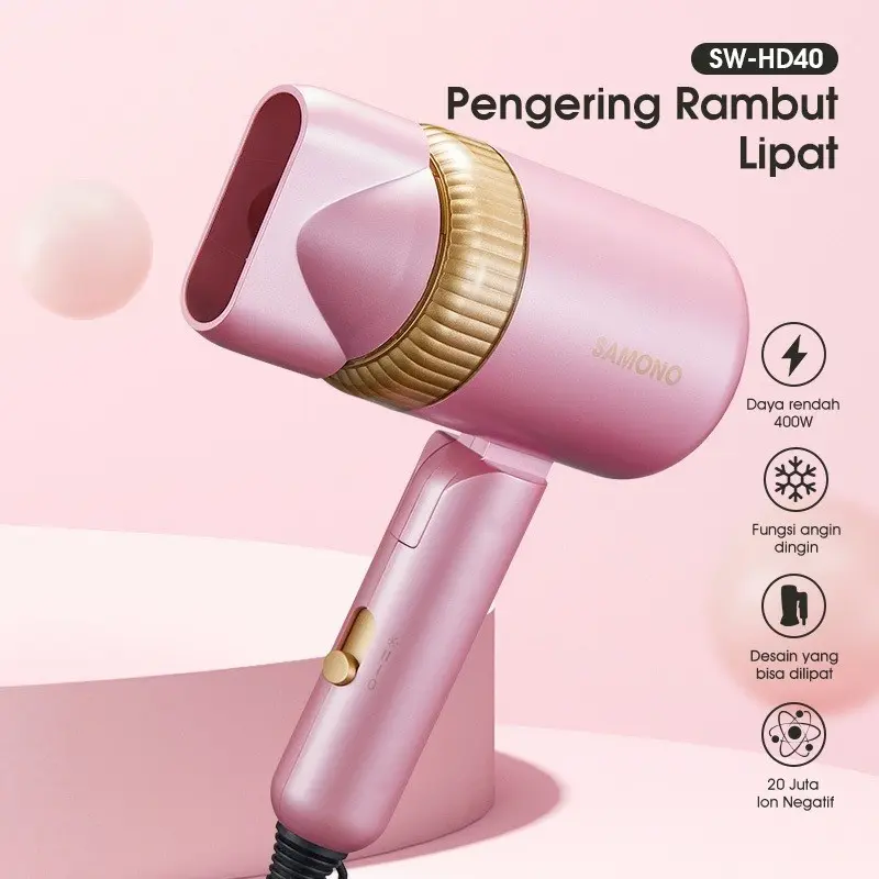 Samono Hair Dryer SW-HD40 Low Watt SWHD40 Pengering Rambut SW HD40 0