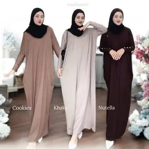 Abaya Slim Kaos Spandek Adem By Enchante