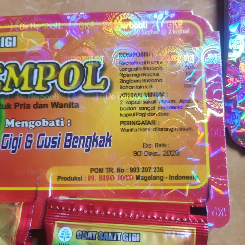 Obat sakit gigi dan gusi cap jempol Ampuh 4