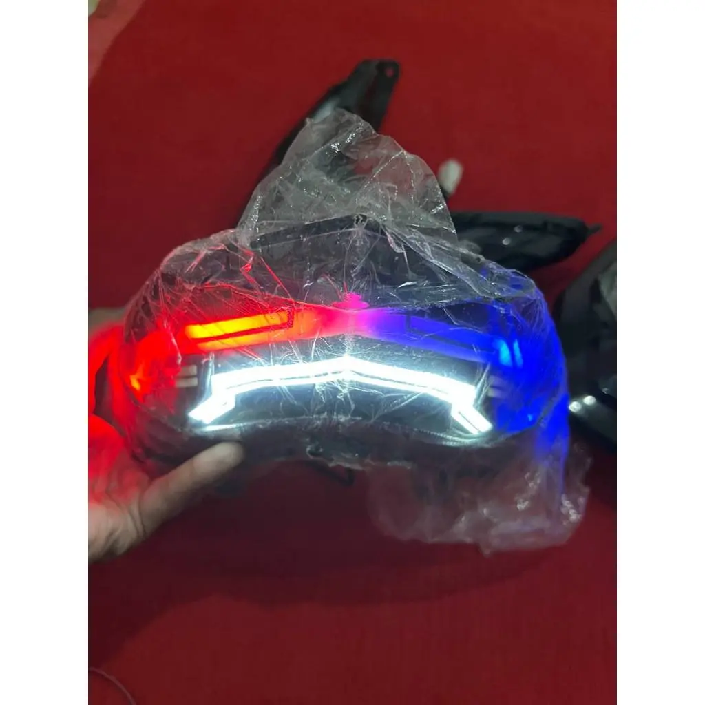 stoplamp lazy rgb 1 warna vario led old 2015-2017 soket pnp mika smoke tanpa housing