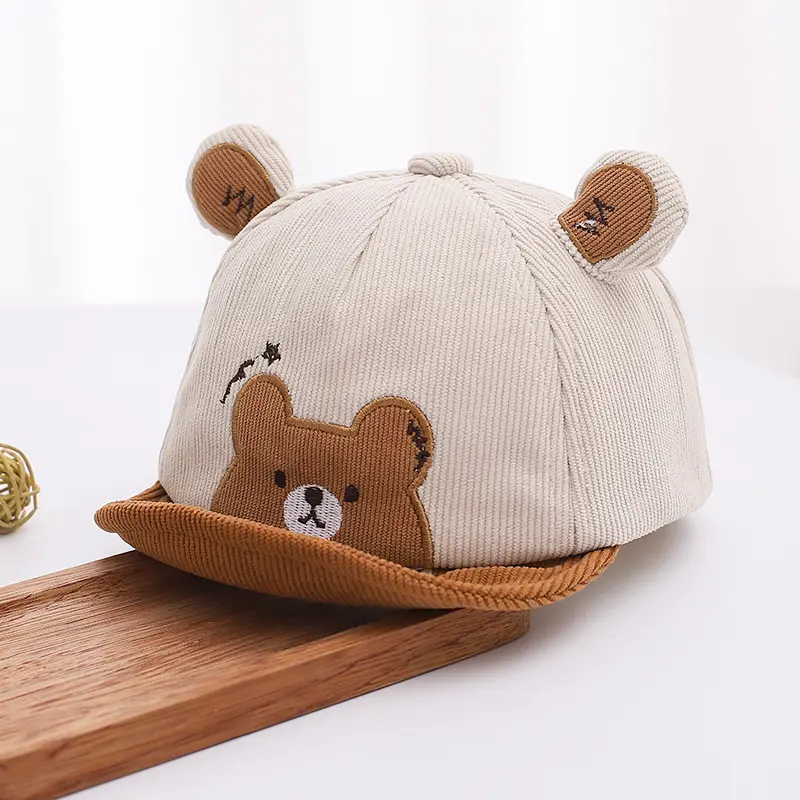 Mũ Bóng Chày Cho Em Bé Thiết Kế Hình Gấu Dễ Thương, Chất Liệu Cotton Thoáng Khí, Thích Hợp Cho Bé Trai Và Bé Gái Trẻ Sơ Sinh, Mũ Lưỡi Trai, Mềm Mại Và Thoải Mái, Mũ Chống Nắng Cho Trẻ Mới Biết Đi 5