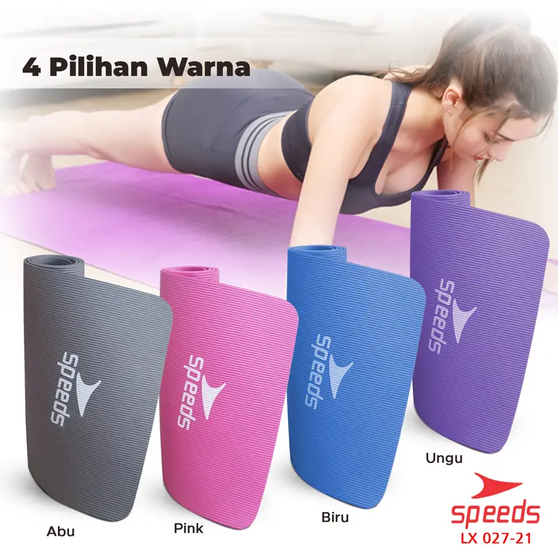 SPEEDS Matras Yoga Mat Karpet Spons NBR 8mm Alas Senam Dan Fitness Busa LX 027-21 4