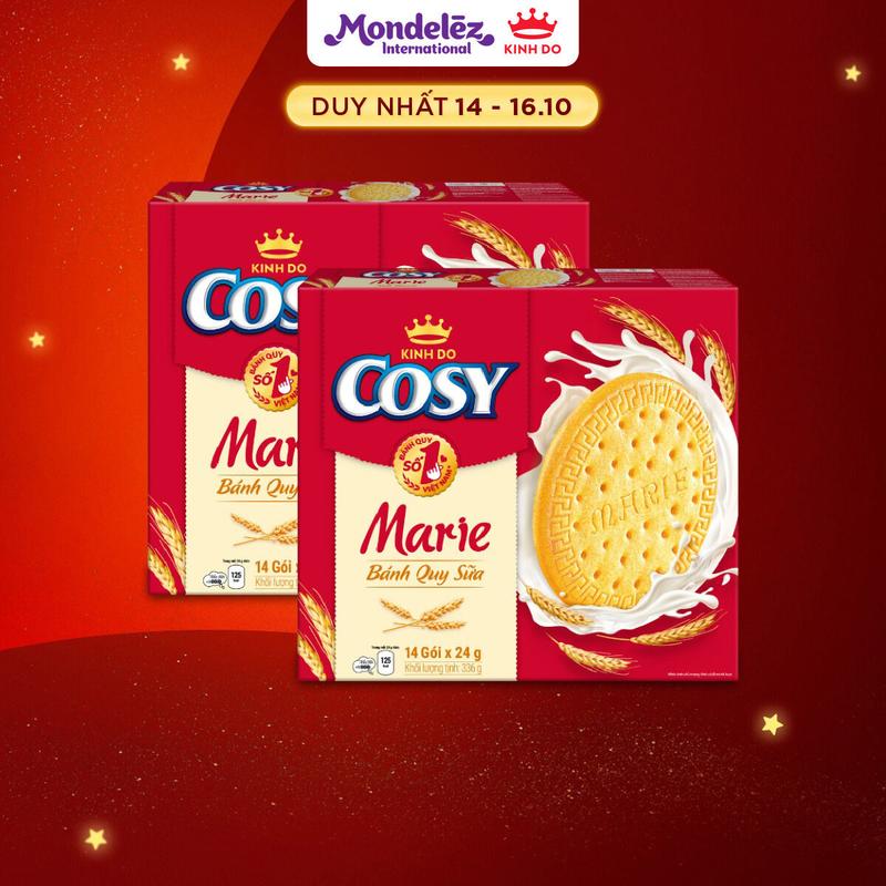 Bánh Quy Sữa Cosy Marie, Combo 2 Hộp x 336G