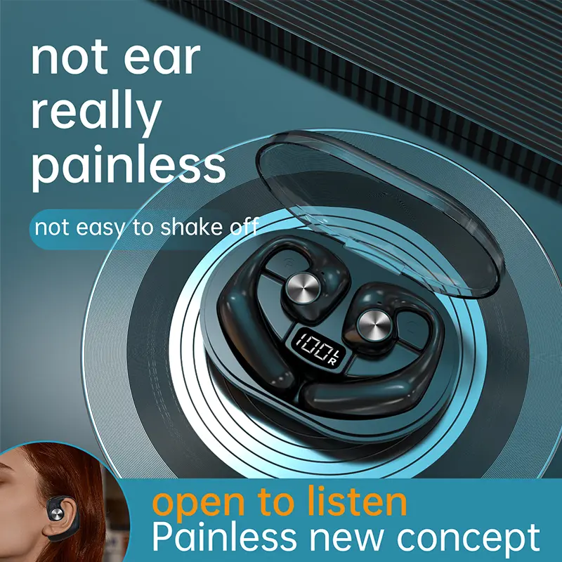Tai Nghe Bluetooth Không Dây JOENEL J11 TWS Màn Hình LED Micro Tích Hợp Tai Nghe Thể Thao Âm Thanh Nổi HiFi Tai Nghe Mở Chống Nước 6 Giờ Cho Điện Thoại Di Động 1