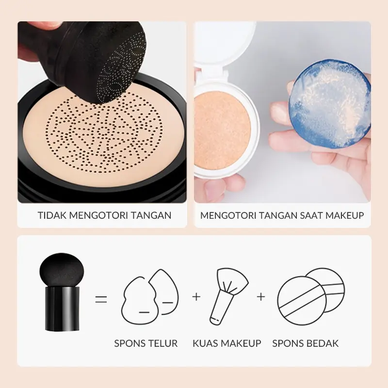 Sunisa Air Cushion Waterproof Full Coverage Cream Foundation BB Cushion 2