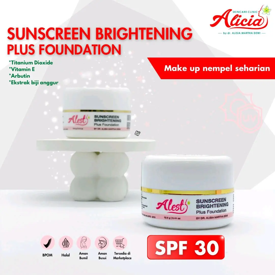 Alest Sunscreen Lightening Foundation Alicia Skincare (CSW) SPF 30