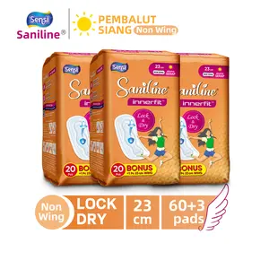 [3 PACK] Sensi Saniline – Pembalut & Pantyliner Wanita Super Tipis | Cepat Menyerap, Anti Bocor, Nyaman Dipakai | Paket Hemat Siang & Malam
