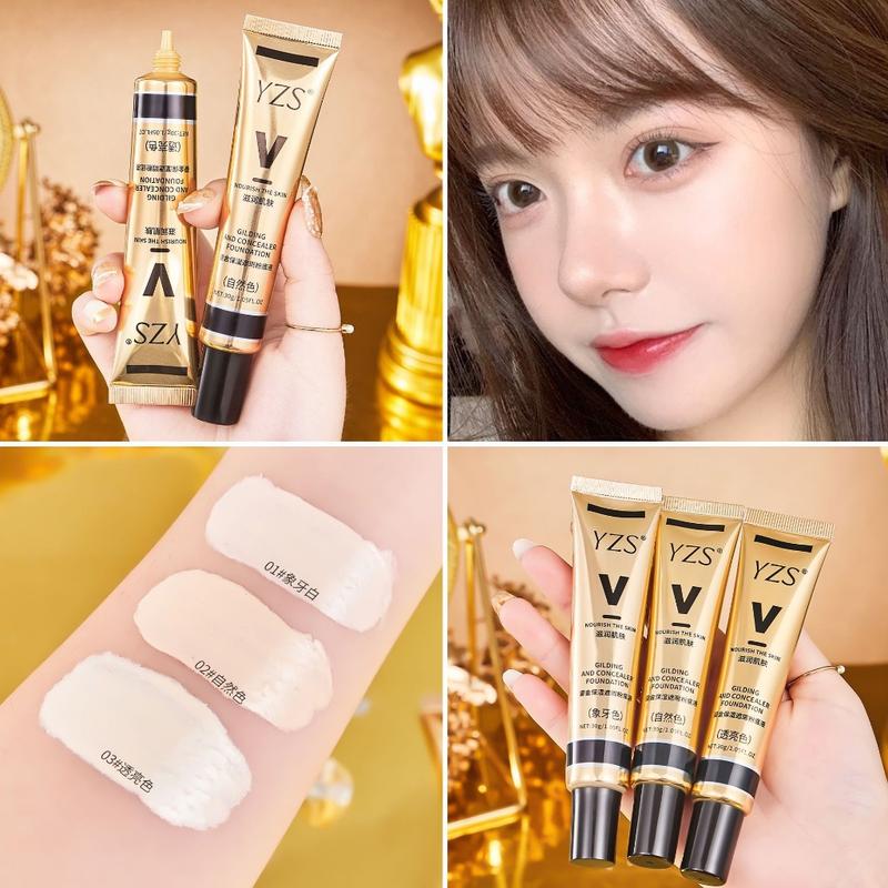 YZS Ligh Concealer Liquid Foundation/Kontrol Minyak Tahan Lama dan Waterproof Sepanjang Hari 1