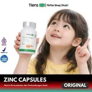 Nutrisi Anak - Tianshi Zinc Lactate Capsules - Dilengkapi Bubuk Protein Telur - Untuk GTM dan Tumbuh Kembang Anak - All Varian