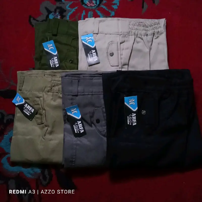 Cargo Ban Wanita Celana Panjang Murah dan Style Kekinian kulot Twill unsex regular 0