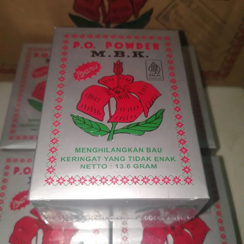 1 Box (12 saset) M.B.K p.o powder (SILVER) menghilangkan bau keringat yang tidak enak 0