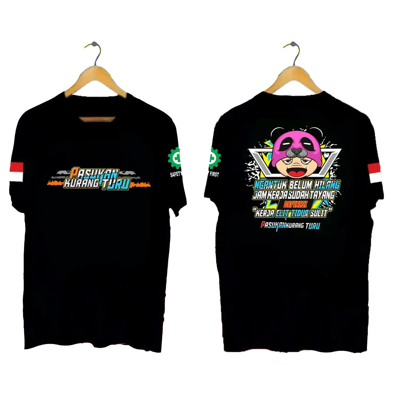 KAOS PRIA DISTRO KEREN PASUKAN KURANG TURU KERJA ELIT TURU SULIT