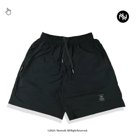 Newtrek Celana Pendek Pria | Boardshort | Short Pants Crinkle Black
