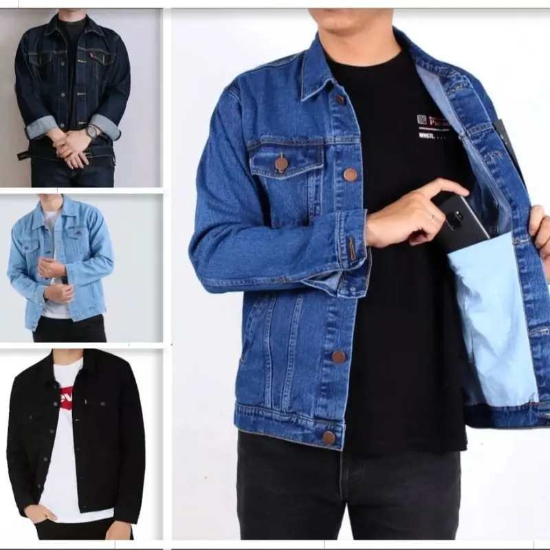 Jaket Jeans Denim Unisex Pria Wanita | Jaket Jeans Trendy Terbaru Nyaman & Casual Size M-XXXL 0