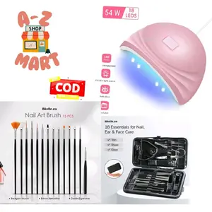 PAKET perawatan kuku wanita nail art kutek kuku plus pengering UV sinar lampu led ultraviolet