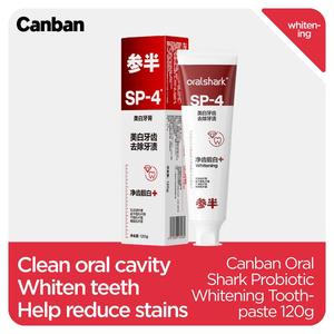 Canban SP-4 Probiotic Whitening Toothpaste Improves four levels of teeth whitening in 4 weeks 120g