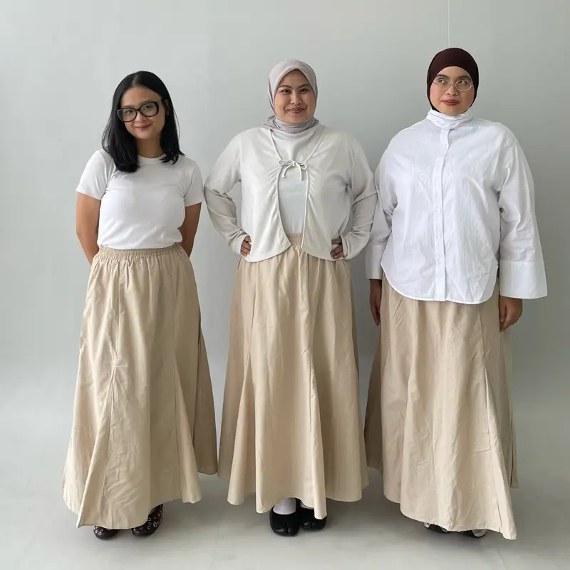 Robin Skirt ByNeeth - Rok linen - Rok basic - Rok A Line - Rok payung - Rok korean style