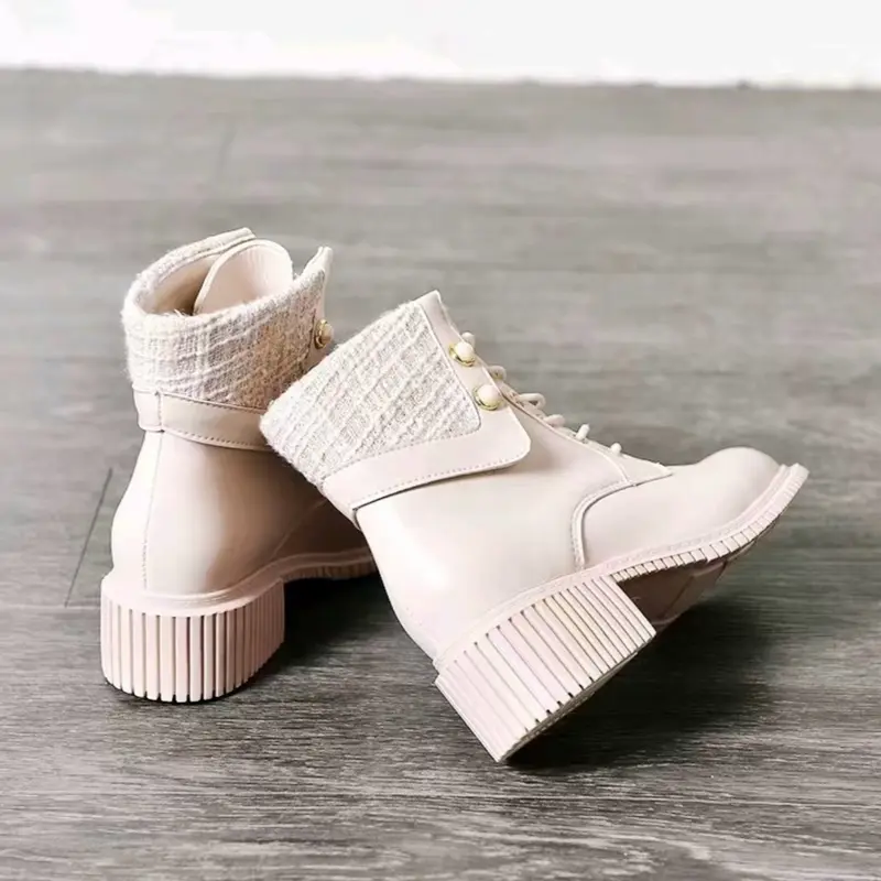 SEPATU SNEAKER KULIT BOOTS WANITA S10 3