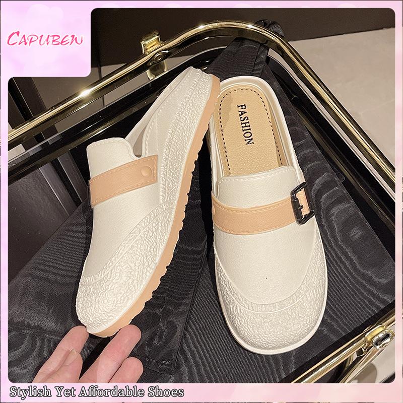 Capubew Sandal Korea Untuk Wanita Selipar Baji Wanita Tidak licin ...