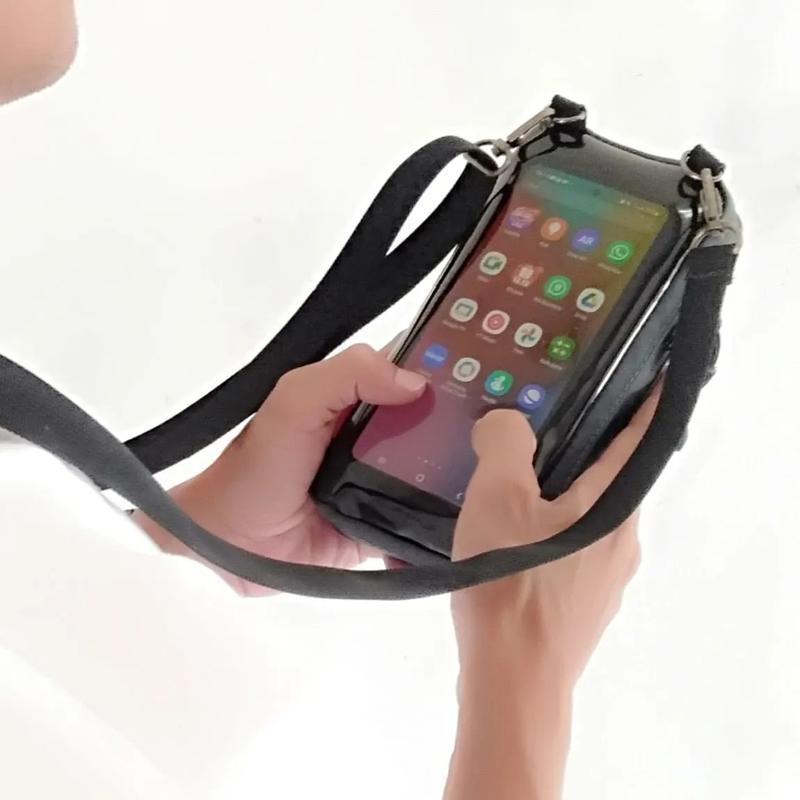 Product Introduction of Cluth bag megan Abigadu tas hp anti air slingphone waterproof hitam sling pouch pria wanita tas selempang multi pungsi  kedap air pouch handphone phone bag Slingbag 32