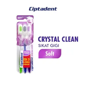 sikat gigi ciptadent Crystal soft isi 3s