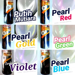 Cat Lembayung SAPPORO Pearl White Putih / Red Merah / Emas Gold / Green Hijau / Violet Ungu / Biru Blue Saporo