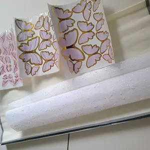 (SW) SNOW TILE lembaran KAIN TILE SALJU PER potongan KAIN PEMBUNGKUS BUKET BUNGA FLOWER WRAPPING